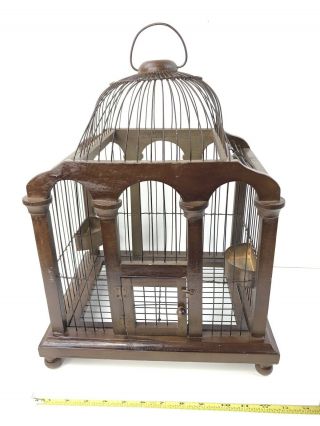 Bird Cage Vintage Wooden House