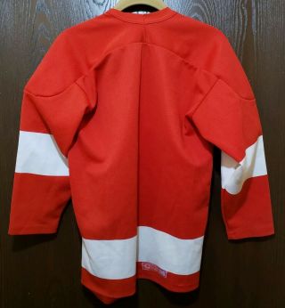 Vintage CCM Red Detroit Red Wings Hockey Jersey Boy L/XL STITCHED 2