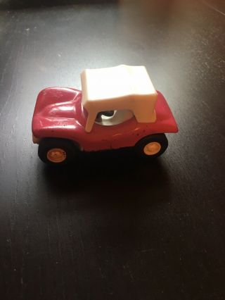 Vintage 1970s Tonka Pink Dune Buggy 55340 Complete With White Top