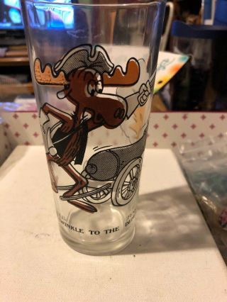 Vintage Arby’s Bullwinkle To The Rescue Glass