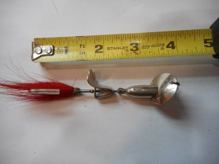 Vintage Pflueger Whoopee Red Tail Lure Metal Lure 4