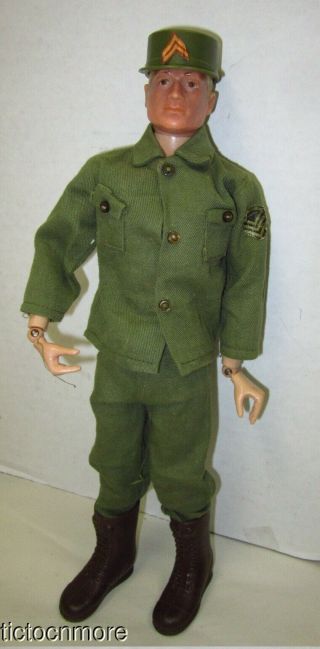 Vintage 12 " Gi Joe Action Soldier Blonde Scarface Figure Army Fatigues Uniform