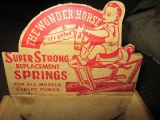 Vintage Wonder Horse Replacement Springs Store Display Set Of 4 Directions Tenn