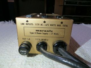 Marantz Model 1 Preamp and Type 4 Power Supply – All 12