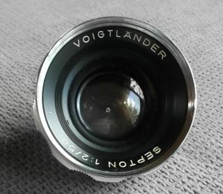 Voigtlander Septon 1:2/50 Rangefinder Camera Lens 4 Bessamatic Ultramatic