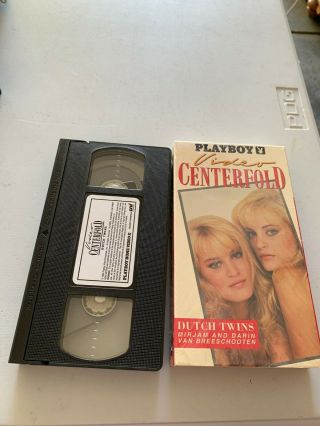 Vintage Playboy Video Centerfold VHS Dutch Twins Mirjam & Darin Van Breeschooten 3