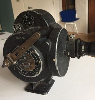 1940’s Bell & Howell Wwii 35mm Film Bomb Spotter Spotting Camera 50mm Lens