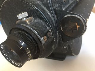 1940’s Bell & Howell WWII 35mm Film Bomb Spotter Spotting Camera 50mm Lens 9
