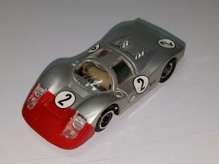 Vintage Ho Slot Car Tyco Pro 8810 Porsche 917 2 Silver