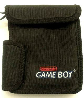 Vintage Official Nintendo Gameboy Carrying Case Travel Bag Blk Color Strap $2off