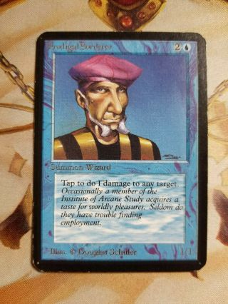 1993 Mtg Alpha Prodigal Sorcerer 1 Vintage Magic