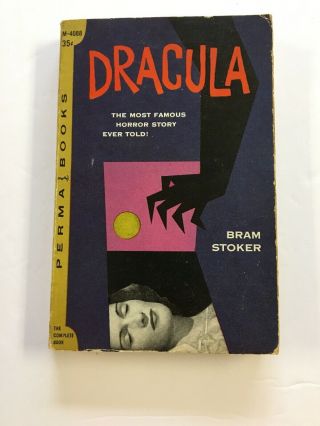 Dracula Bram Stoker Vintage Literary Horror Vampire Classic Gga Paperback Perma