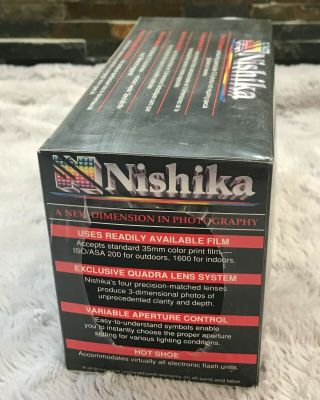 Nishika N9000 3D Camera 35mm Quadra Lens System Factory 5