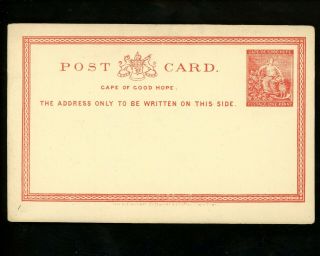 Postal Stationery H&g 1 Cape Of Good Hope Postal Card 1878 Vintage