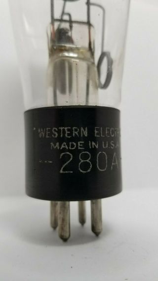 Western Electric 280 - A Vacuum Tube TESTS GOOD (Continuity) 2