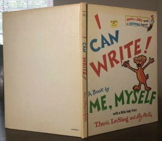 Dr Seuss 1971 I Can Write A Book By Me,  Myself 1ST/1ST 2