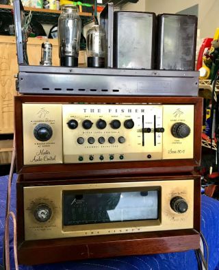 Fisher Model 80 C Preamp,  80 az amp,  80 preamp tuner cases,  all 2