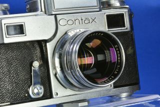 CONTAX III (3) 35mm Rangefinder Camera,  50mm f/1.  5 Zeiss T SONNAR Lens,  Spool NR 5
