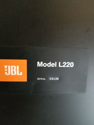JBL L220 Vintage Speakers 11
