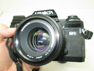 MINOLTA X - 700 35mm Single Lens FILM CAMERA,  Strap & Vivitar Zoom Thyristor 3500 2