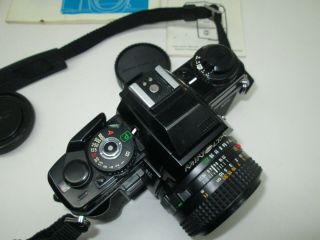 MINOLTA X - 700 35mm Single Lens FILM CAMERA,  Strap & Vivitar Zoom Thyristor 3500 4