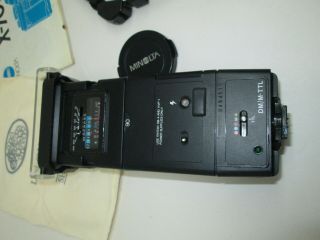 MINOLTA X - 700 35mm Single Lens FILM CAMERA,  Strap & Vivitar Zoom Thyristor 3500 8