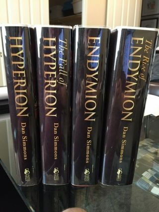 Hyperion Cantos Dan Simmons Subterranean Signed/matching Numbers All 4 Novels
