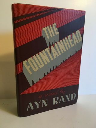 The Fountainhead - By Ayn Rand - Hardcover - Dust Jacket - 1968.