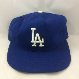 Vtg Dodgers L.  A Era Pro Model Hat 7 1/8 Fitted Baseball Cap Mlb Los Angeles