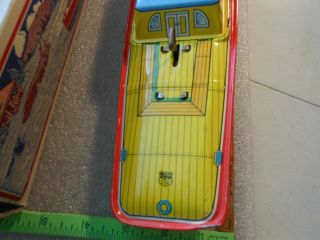 Vintage 1950 ' s Tin Boat Toy J.  Chein USA Peggy Jane Tin Wind Up Toy 4