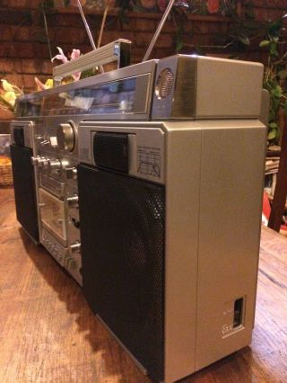 Huge Classic Vintage Sanyo MR - X920 Radio Cassette Ghetto Blaster Boombox AUX 3