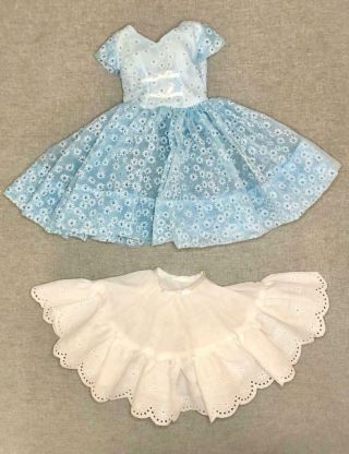 18 " Miss Revlon Blue Handmade Dress & Slip From Vintage Mccall 