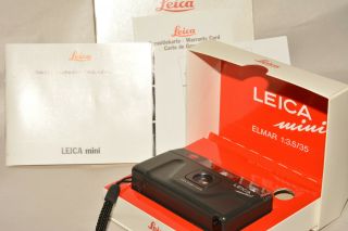 Leica Mini With Elmar Lens.  & Example With Boxes And Paperwork