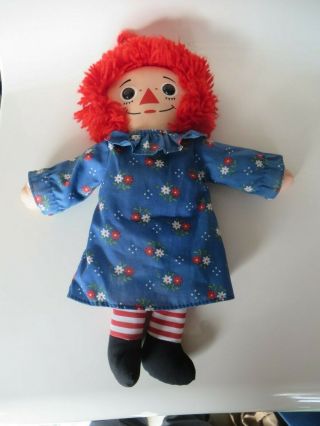 Vintage Raggedy Ann 18 " Playskool 1987 Plush Soft Doll