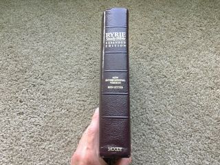 Vintage Ryrie Expanded Edition NIV Study Bible Red Letter Moody 1994 2