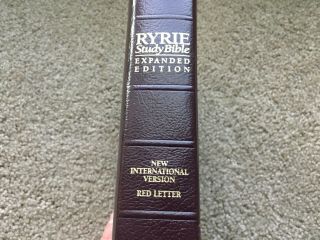 Vintage Ryrie Expanded Edition NIV Study Bible Red Letter Moody 1994 3