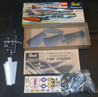 Vintage Revell Northrop F - 89D Scorpion Airplane Model Kit 2