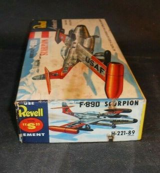 Vintage Revell Northrop F - 89D Scorpion Airplane Model Kit 7