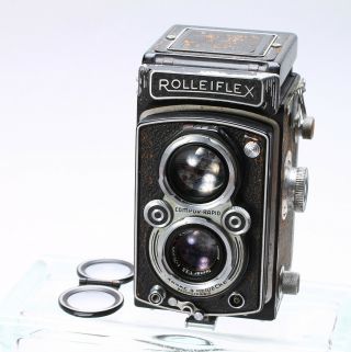 Rollei Rolleiflex 3.  5 Twin Lens Reflex Tlr 120 Film Camera W/ Tessar 75mm