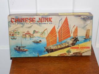 Vintage Aurora Chinese Junk Famous Fighters Plastic Model Kit