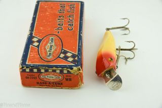 Vintage Shur Strike Baby Bass Oreno Antique Fishing Lure Empty Box ET31 3
