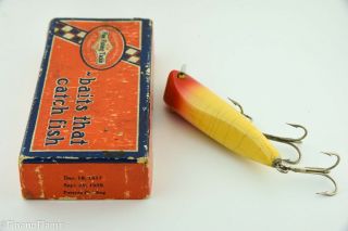 Vintage Shur Strike Baby Bass Oreno Antique Fishing Lure Empty Box ET31 4
