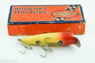 Vintage Shur Strike Baby Bass Oreno Antique Fishing Lure Empty Box ET31 5