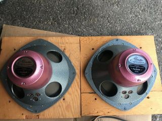 Red Tannoy Type Lsu/hf/3.  Lz Pair 10 Inch W/crossovers Exclnt 4