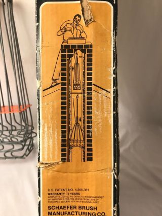 Vintage Schaefer Neuman Mechanical Chimney Cleaner Box Made in USA Wis. 6