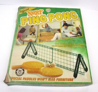 Parker Brothers - Nerf Ping Pong Table Game - Complete 1982 Vintage