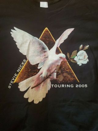 Vintage Stevie Nicks 2005 Gold Dust Tour T Shirt Concert Tee Fleetwood Mac Sz L