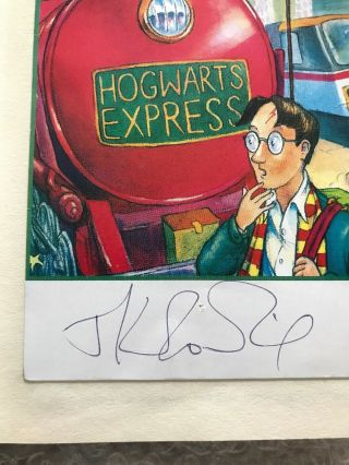 J.  K.  Rowling signed Harry Potter and the Philosopher ' s Stone - First Ed 4th 4