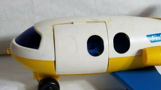 1980 Vintage Fisher Price Little People Jet Airplane Pull Toy 2
