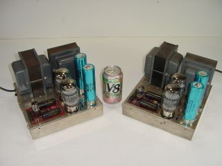 2 Vintage Dynaco Mk Iii Mark 3 Kt88 6550 Tube Amplifier Upgraded Matched Pair